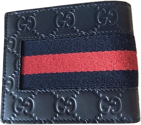 red and blue gucci wallet